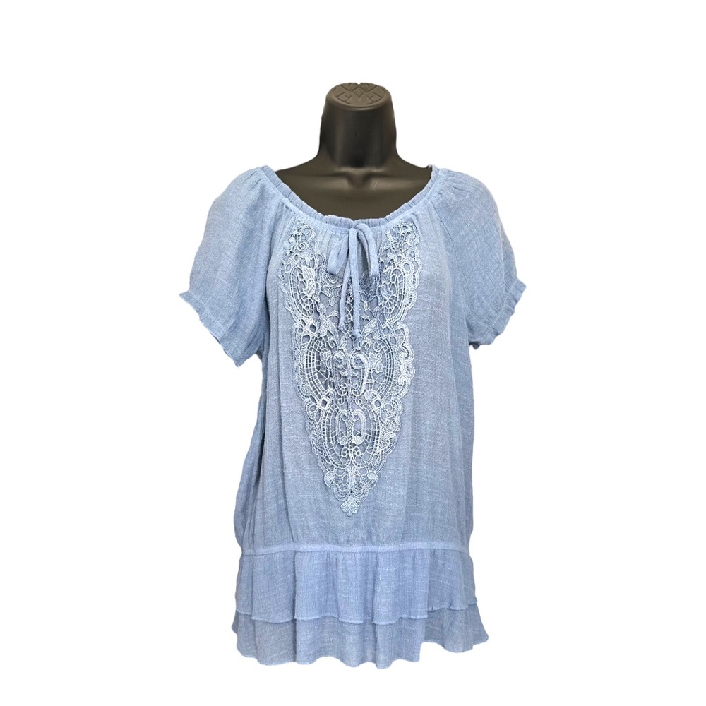 Cato Light Blue Top Size Large